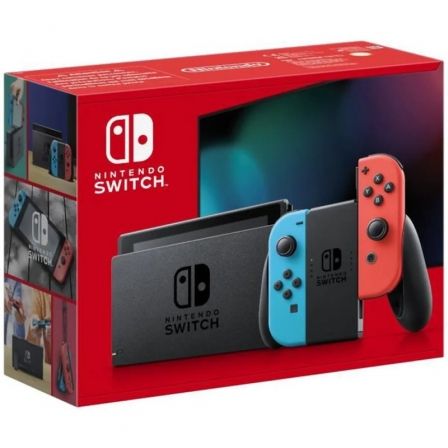 Nintendo Switch Azul Neón/Rojo Neón 2022/ 2 Mandos Joy - Con - Tiensol