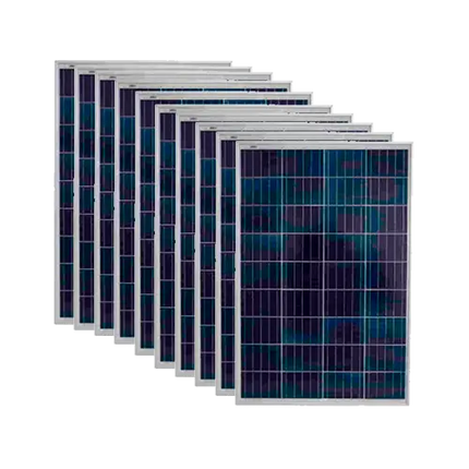 Pack 10 Paneles Solares 100W 12V Policristalino SHS - Tiensol