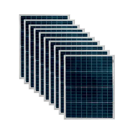 Pack 10 Paneles Solares 50W 12V Policristalino Tensite EMPC - 50 - Tiensol