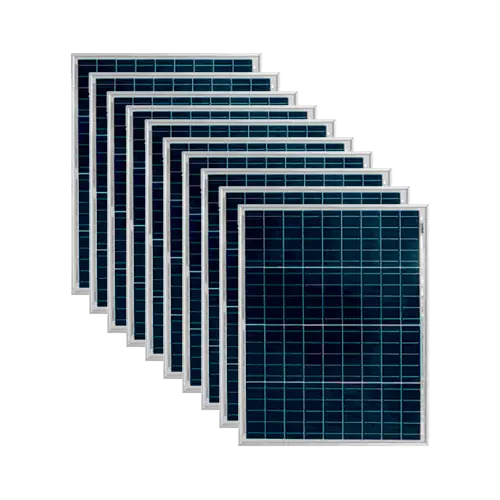 Pack 10 Paneles Solares 50W 12V Policristalino Tensite EMPC - 50 - Tiensol