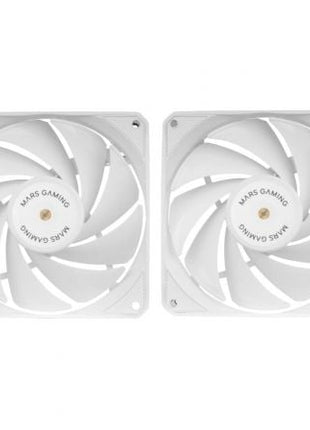 Pack 2 Ventiladores Mars Gaming MF - NCLX2/ 12cm / Blanco - Tiensol