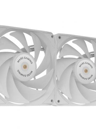 Pack 2 Ventiladores Mars Gaming MF - NCLX2/ 12cm / Blanco - Tiensol