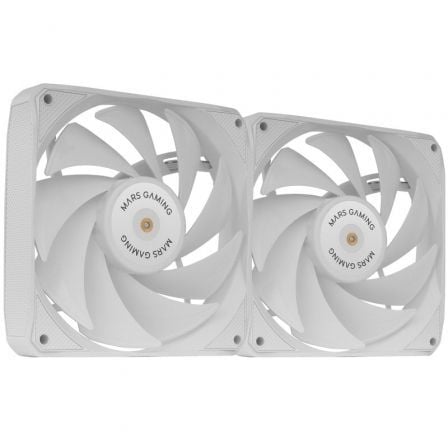 Pack 2 Ventiladores Mars Gaming MF - NCLX2/ 12cm / Blanco - Tiensol