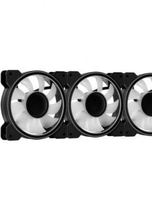 Pack 3 Ventiladores Aerocool Mirage 12 ARGB Pro/ 12cm + H66F HUB + Mando a Distancia - Tiensol