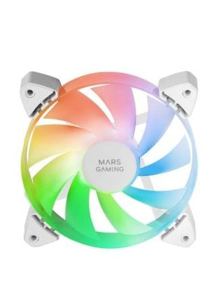 Pack 3 Ventiladores Mars Gaming MF - 3A/ 12cm/ ARGB/ Blanco - Tiensol