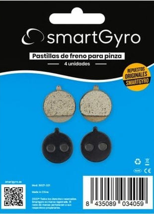 Pack 4 Pastillas de Freno para Pinza Bolids SmartGyro SG27 - 321/ Compatible con Speedway / Rockway y Crossover - Tiensol