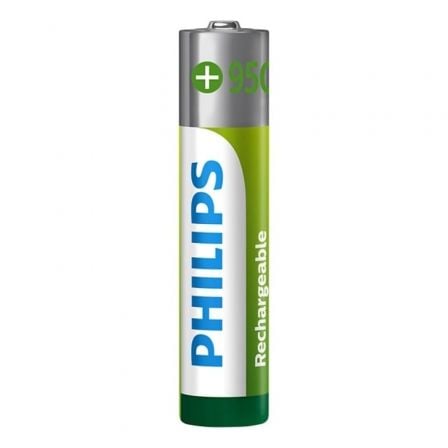 Pack de 2 Pilas AAA Philips R03B2A95/10/ 1.2V/ Recargables - Tiensol