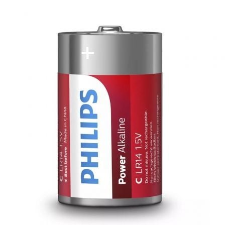 Pack de 2 Pilas C Philips LR14P2B/10/ 1.5V/ Alcalinas - Tiensol