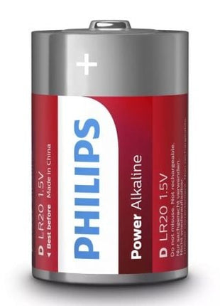 Pack de 2 Pilas D Philips LR20P2B/10/ 1.5V/ Alcalinas - Tiensol