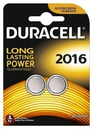 Pack de 2 Pilas de Botón Duracell DL2016B2/ 3V - Tiensol