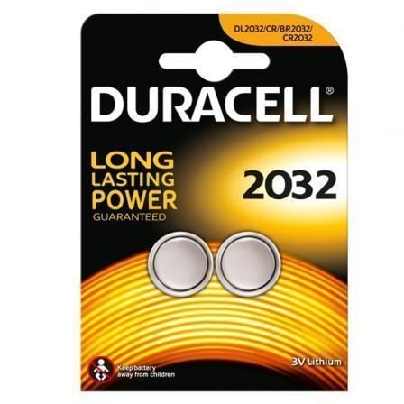 Pack de 2 Pilas de Botón Duracell DL2032/ 3V - Tiensol