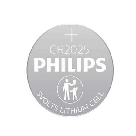 Pack de 4 Pilas de Botón Philips CR2025 Lithium/ 3V - Tiensol