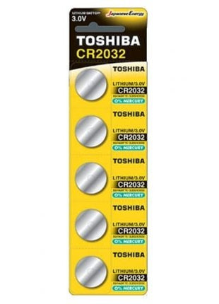 Pack de 5 Pilas de Botón Toshiba CR2032/ 3V - Tiensol