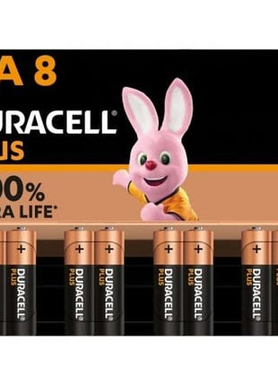 Pack de 8 Pilas AA Duracell Plus Extra Life LR6 - MN1500AA8/ 1.5V/ Alcalinas - Tiensol