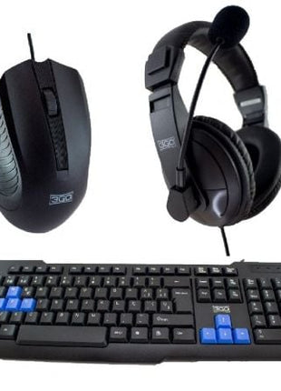 Pack Gaming 3GO COMBODRILEH 2/ Teclado + Ratón + Auriculares - Tiensol