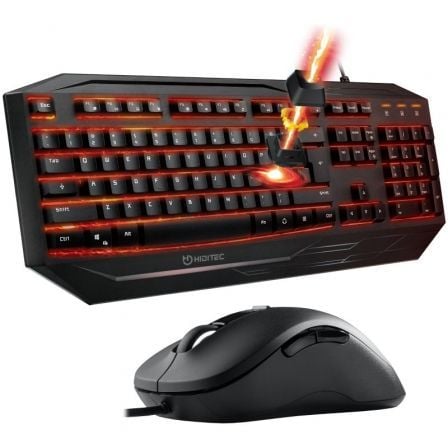 Pack Gaming Hiditec PAC010036/ Teclado Gaming GK200 + Ratón Blitz - Tiensol