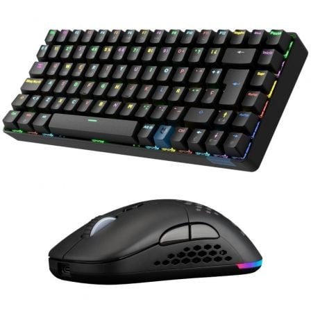 Pack Gaming Hiditec/ Teclado Mecánico Inalámbrico GM1K + Ratón Inalámbrico GX30 PRO Wireless - Tiensol