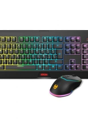 Pack Gaming Krom Kabala/ Teclado + Ratón Inalámbricos - Tiensol