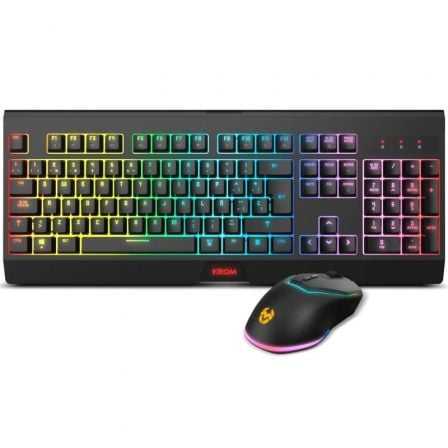 Pack Gaming Krom Kabala/ Teclado + Ratón Inalámbricos - Tiensol