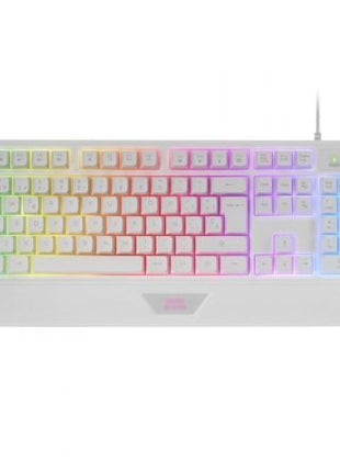 Pack Gaming Mars Gaming MCP124/ Teclado H - MECH + Ratón Óptico + Alfombrilla/ Blanco - Tiensol