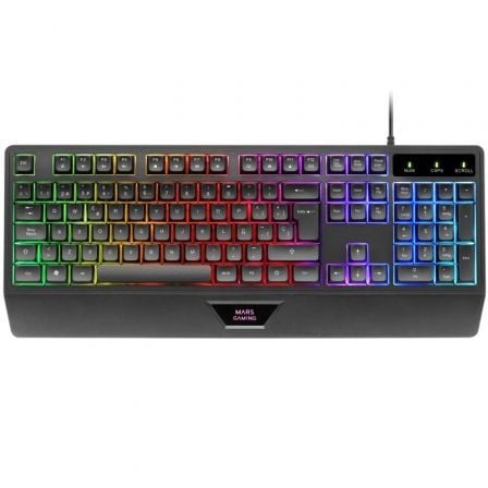 Pack Gaming Mars Gaming MCP124/ Teclado H - MECH + Ratón Óptico + Alfombrilla/ Negro - Tiensol