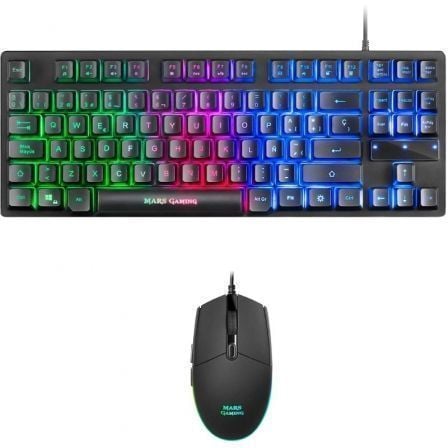 Pack Gaming Mars Gaming MCPTKLES/ Teclado + Ratón Óptico - Tiensol