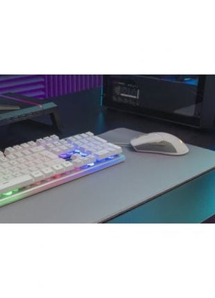 Pack Gaming Mars Gaming MCPX/ Teclado H - MECH + Ratón Óptico + Alfombrilla/ Blanco - Tiensol