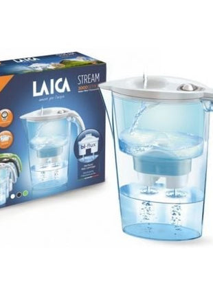 Pack Jarra Filtrante Laica Stream Line/ 2.3L/ Blanca/ Jarra + 3 Filtros BI - FLUX - Tiensol