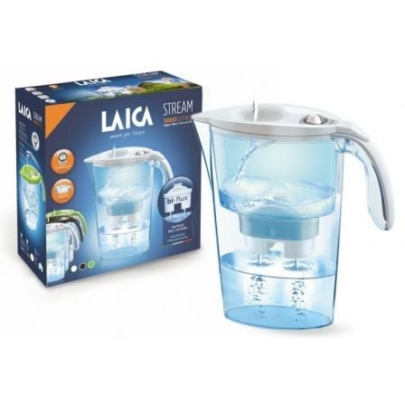 Pack Jarra Filtrante Laica Stream Line/ 2.3L/ Blanca/ Jarra + 3 Filtros BI - FLUX - Tiensol