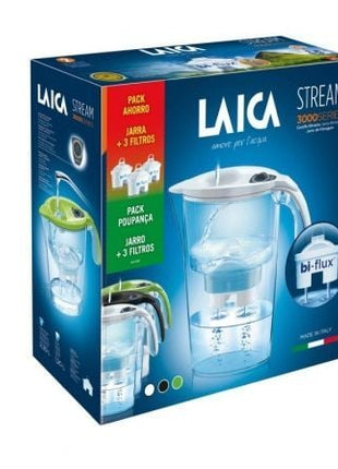 Pack Jarra Filtrante Laica Stream Line/ 2.3L/ Blanca/ Jarra + 3 Filtros BI - FLUX - Tiensol