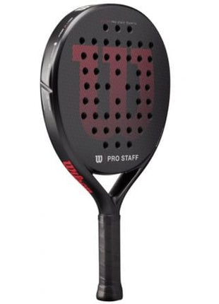 Pala de Pádel Wilson Pro Staff Team TX V2/ Negra y Roja - Tiensol