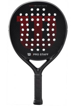 Pala de Pádel Wilson Pro Staff Team TX V2/ Negra y Roja - Tiensol