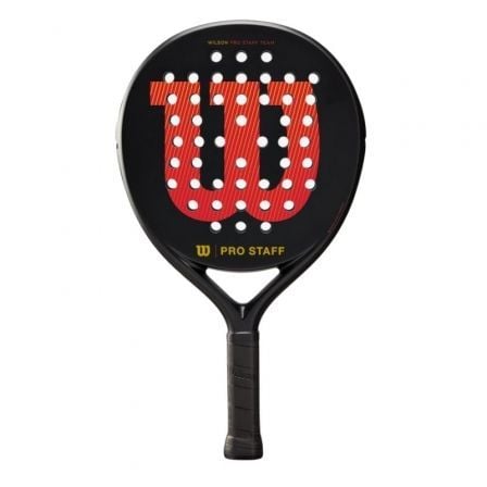 Pala de Pádel Wilson Pro Staff Team V2/ Negra y Roja - Tiensol