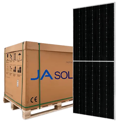Pallet Paneles Solares 595W JA Solar JAM72D40 MB (36 UDS) - Tiensol