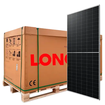 Pallet 36 Paneles Solares 640W Longi N-Type BC-Cell 144 células LR7-72HVH - Paneles Solares
