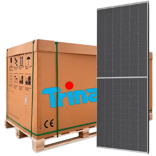 Pallet 36 Paneles Solares Bifaciales Trina 590W NEG18C.20 Vertex S + - Paneles Solares