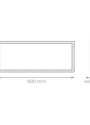 Panel LED Iglux 626203/ Rectangular/ Ø600x300mm/ Potencia 28W/ 3410 Lúmenes/ 6000ºK/ Blanco - Tiensol