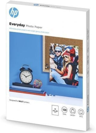 Papel Fotográfico HP Everyday Q2510A/ DIN A4/ 200g/ 100 Hojas - Tiensol