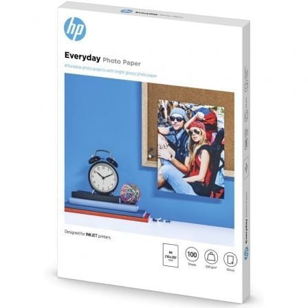 Papel Fotográfico HP Everyday Q2510A/ DIN A4/ 200g/ 100 Hojas - Tiensol