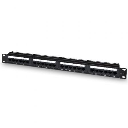 Patch Panel Aisens A141 - 0509/ 24 Puertos/ Cat.6/ Altura 1U/ Gestión de Cables - Tiensol