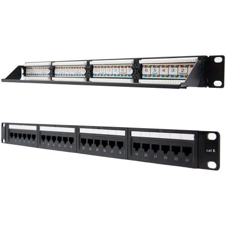 Patch Panel Nanocable 10.21.3124/ 24 Puertos/ Cat.6/ Altura 1U - Tiensol