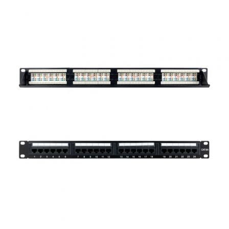 Patch Panel Nanocable 10.21.4124/ 24 Puertos/ Cat.6a/ Altura 1U - Tiensol