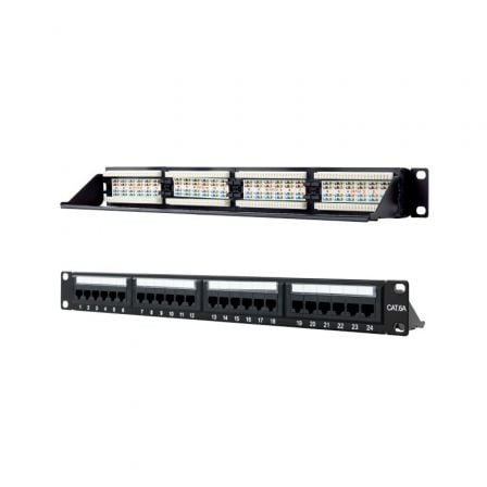 Patch Panel Nanocable 10.21.4124/ 24 Puertos/ Cat.6a/ Altura 1U - Tiensol