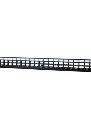 Patch Panel Phasak PA 3424/ 24 Puertos/ Cat.6/ Altura 1U/ Gestión de Cable/ Conectores RJ45 UTP No Incluidos - Tiensol