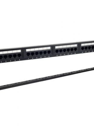 Patch Panel Phasak PU 2424/ 24 Puertos/ Cat.6/ Altura 1U/ Gestión de Cables - Tiensol