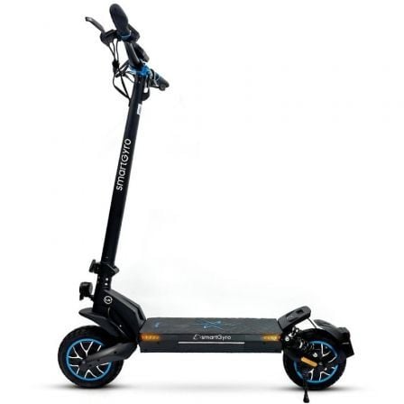 Patinete Eléctrico SmartGyro CrossOver Dual Max Certificado/ Motor 1000W/ Ruedas 10'/ 25km/h/ Autonomía 60km/ Negro - Tiensol