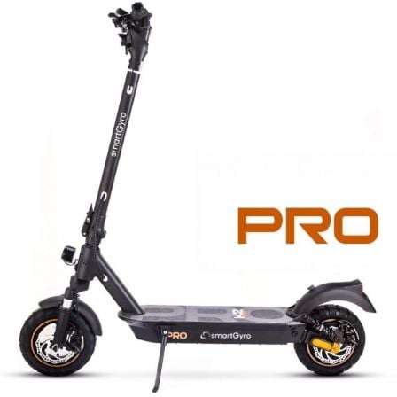 Patinete Eléctrico SmartGyro K2 Pro Black Certificado/ Motor 1000W/ Ruedas 10'/ 25km/h /Autonomía 60km/ Negro - Tiensol