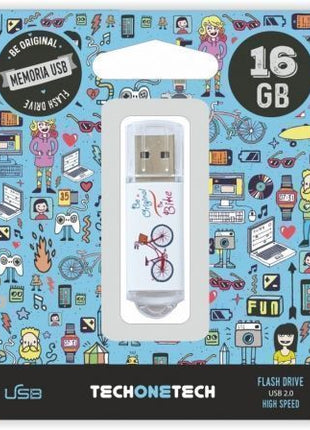 Pendrive 16GB Tech One Tech Be Bike USB 2.0 - Tiensol