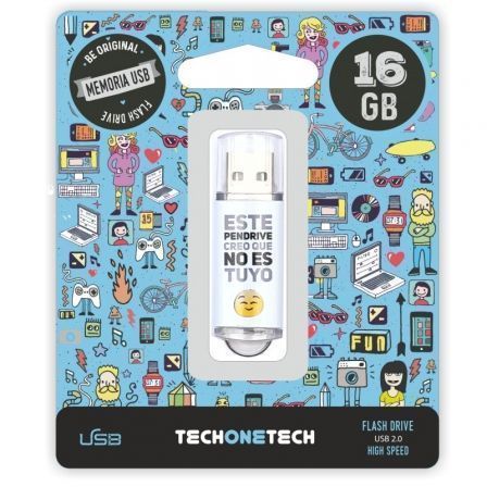 Pendrive 16GB Tech One Tech No Es Tuyo USB 2.0 - Tiensol