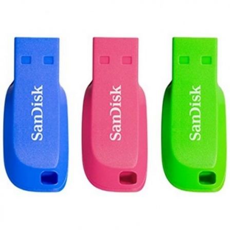 Pendrive 32GB SanDisk Cruzer Blade Pack 3 USB 2.0 - Tiensol